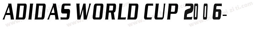 Adidas world cup 2006字体转换